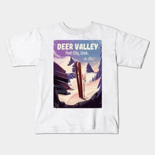 Deer Valley Park City Utah USA Kids T-Shirt